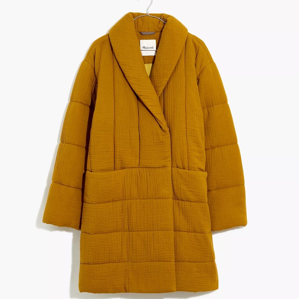 BNWT Madewell Lightspun Dumont Jacket in ANTIQUE GOLD